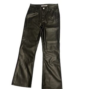 JOE’S Mid-Rise Women Black 100% Polyurethane  Pants Size 25 NWOT